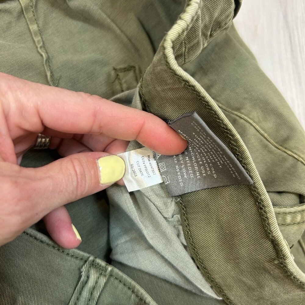 Olive Drawstring Utility Pants - Women - Picture 6 of 10